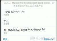 包含Telegram配置proxy的词条