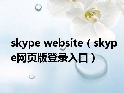 skype网页版登录不上为什么还要验证-skype网页版登录不上为什么还要验证身份